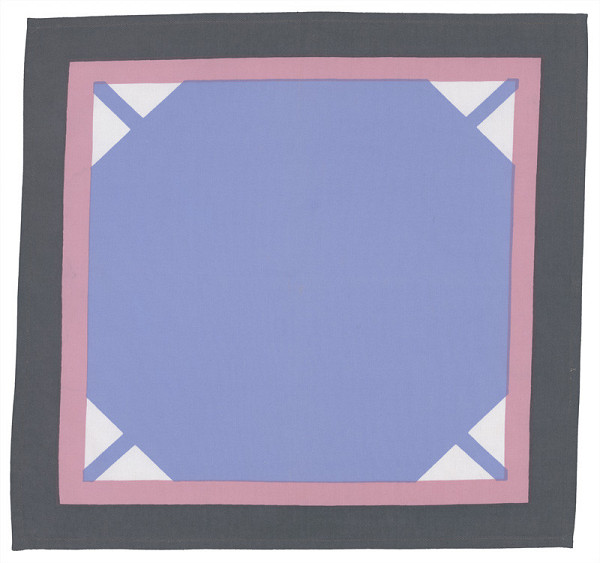 Slávka Pecháčková – Obrus (šedo-ružovo-modrý) 