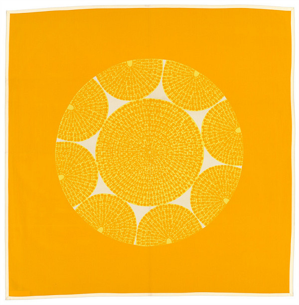 Slávka Pecháčková – Obrus s motívom „Florálny ornament“ (žltý) 