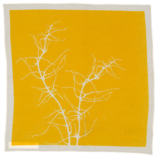 Slávka Pecháčková – Obrúsok s motívom „Halúzka“ (žltý) 