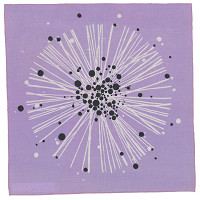 Slávka Pecháčková – Obrúsok s motívom „Iskra“ (bledofialový) 