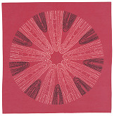 Slávka Pecháčková – Vankúšová obliečka s motívom „Perličkové šnúry“ (červená) 