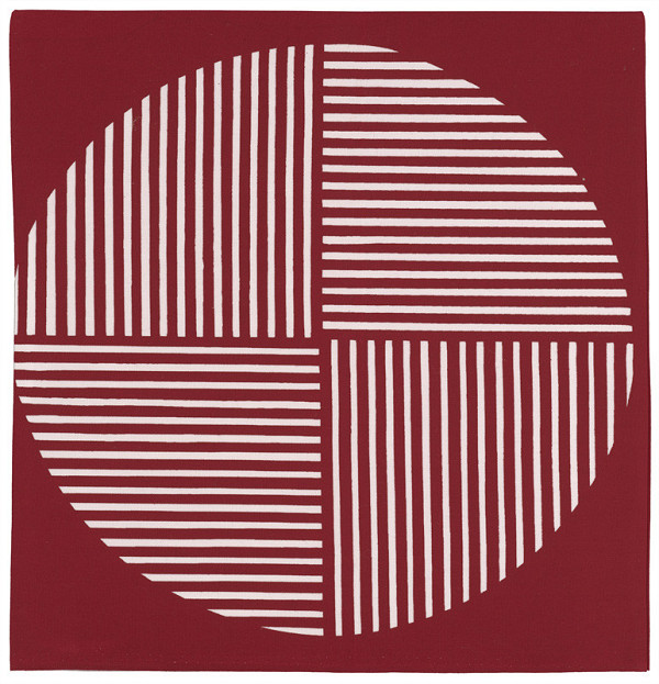 Slávka Pecháčková – Vankúšová obliečka s motívom „Línie“ (bordová) 