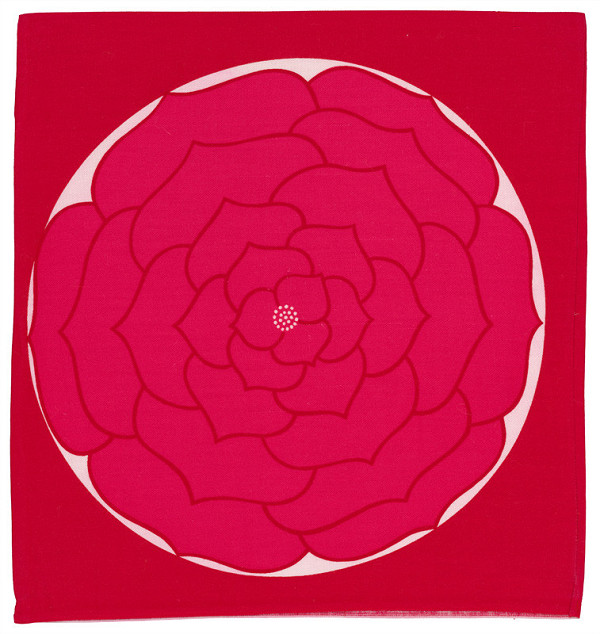 Slávka Pecháčková – Vankúšová obliečka s motívom „Florálny ornament“ (červená) 