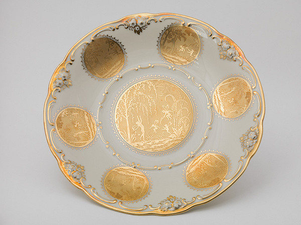 Ernst & Anton Weidl Gloria - Karlovy Vary – Tanier dekoratívny IV. 