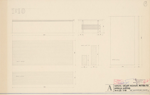 Viktor Holešťák-Holubár – Výstava ÚĽUV. Múzeum Nitra. Detaily. M 1:10 