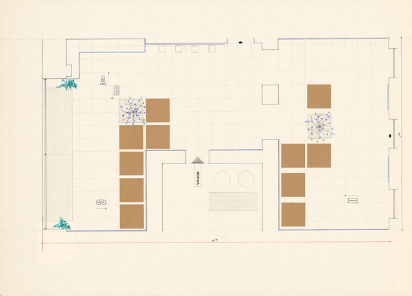 Viktor Holešťák-Holubár – Výstava ÚĽUV. Múzeum K. Marxa. Karlove Vary. Pôdorys A, B. M 1:25 