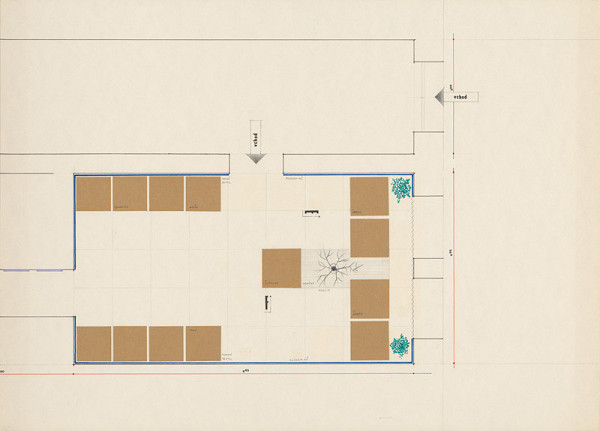 Viktor Holešťák-Holubár – Výstava ÚĽUV. Šarišské múzeum Bardejov. Pôdorys 2.časť. M 1:25 