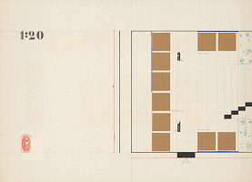 Viktor Holešťák-Holubár – Výstava ÚĽUV. Spišské múzeum Levoča. Pôdorys 1. časť. M 1:20 