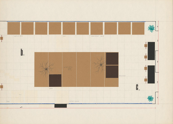 Viktor Holešťák-Holubár – Výstava ÚĽUV. Spišské múzeum Levoča. Pôdorys 2. časť. M 1:20 
