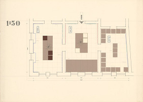 Viktor Holešťák-Holubár – Výstava ÚĽUV. Dom kultúry. Krakow. Pôdorys. M 1:50 