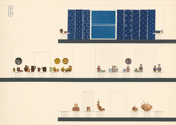 Viktor Holešťák-Holubár – Výstava ÚĽUV. Dom kultúry. Krakow. Pohľad C. M 1:25 