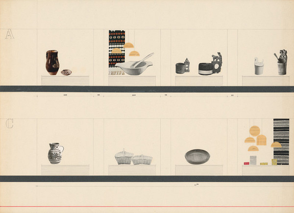 Viktor Holešťák-Holubár – Výstava ÚĽUV. Okresné múzeum Ružomberok. Pohľady A,C. M 1:25 