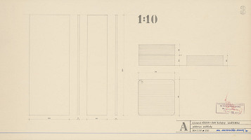 Viktor Holešťák-Holubár – Výstava ÚĽUV. Dom kultúry. Lučenec. Detaily. M 1:10 
