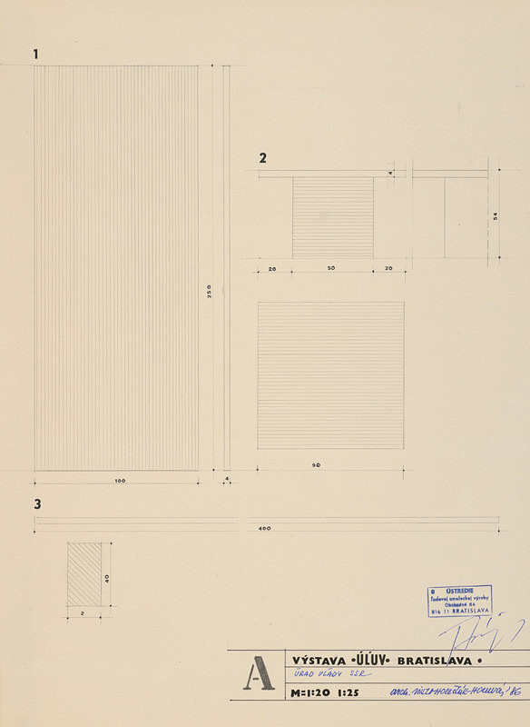 Viktor Holešťák-Holubár – Výstava ÚĽUV. Úrad vlády SSR. Bratislava. Detail 
