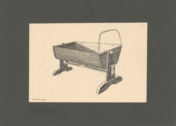 Viktor Holešťák-Holubár – Detská postieľka - kolíska