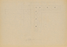 Viktor Holešťák-Holubár – Brána IV. OPS Nitra - objekt Domu ČSSP. D. Návrh - dverový kovaný záves.  