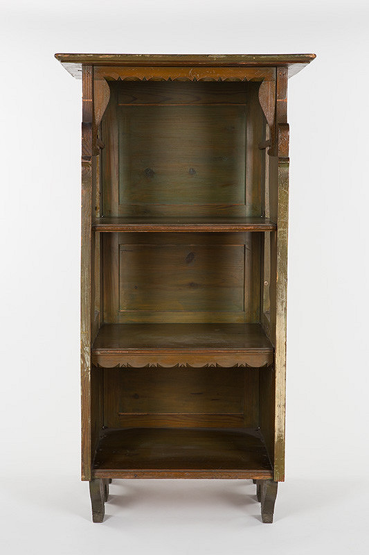 Dušan Samuel Jurkovič – Policová knižnica. Vlastný byt, pracovňa - Veveří č. 14, Brno 