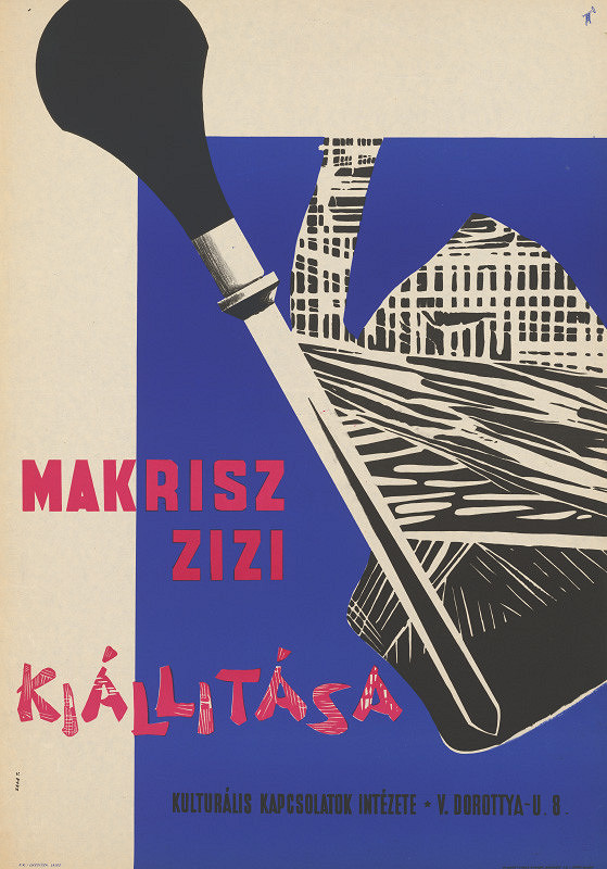 Tibor Zala – Maďarský výstavný plagát - Makrirsz Zizi