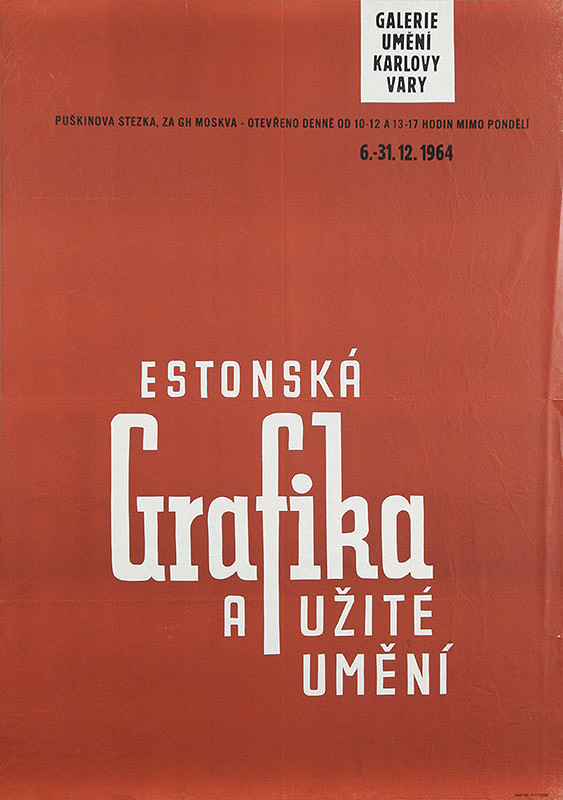 Karlovarský autor – Estónska grafika a užité umenie