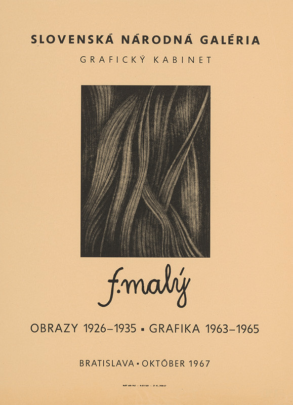 Slovenský autor – Grafika 1963-1965, Obrazy 1926-1935 - F.Mallý 