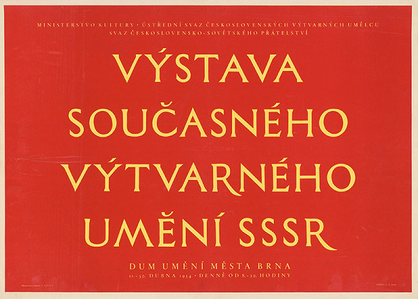 Moravský autor – Výstava súčasného výtvarného umenia SSSR