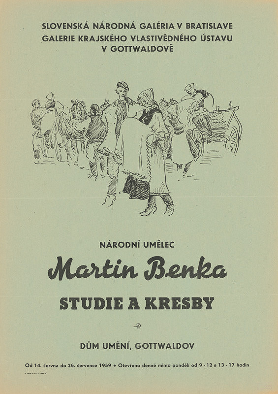 Moravský autor – Štúdie a kresby Martin Benka 