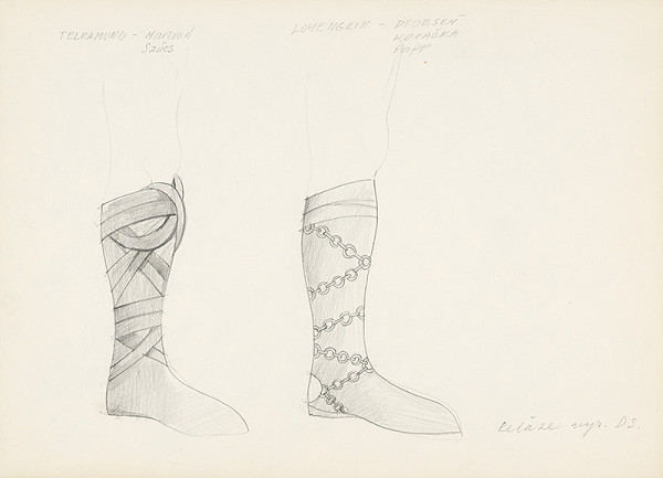 Ludmila Purkyňová – R. Wagner: Lohengrin III. Telramud, Lohengrin - obuv