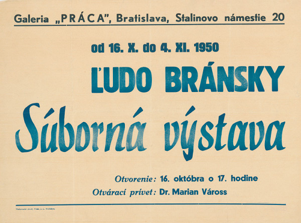 Slovenský autor – Ľudo Bránsky - súborná výstava