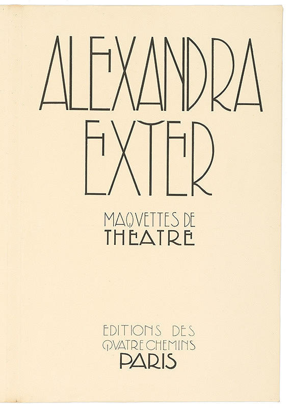 Alexandra Exter – Maquettes de Théatre - textová časť