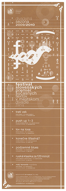 Emil Drličiak – festival slovenských premiér súčasných textov v mestskom divadle žilina. divadelná sezóna 2009/2010. bulletin 