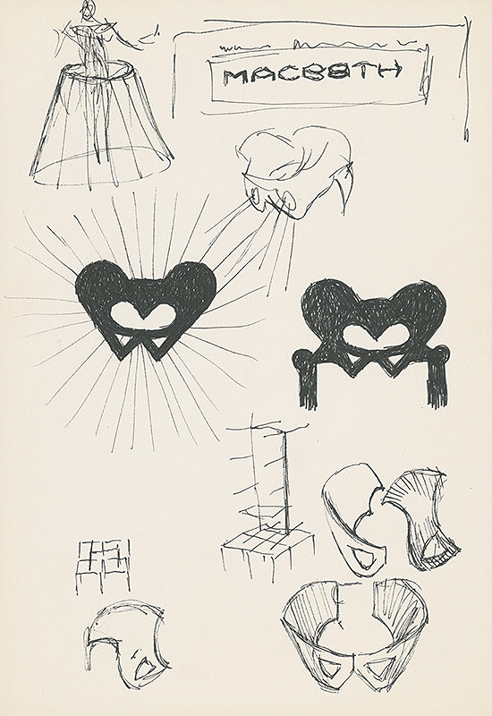 Emil Drličiak – W. Shakespeare: Macbeth. Scénický/ kostýmový/ grafický motív 