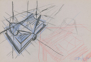 Emil Drličiak – T. Bernhard: Korektúra korektúry. Návrhy scény. 