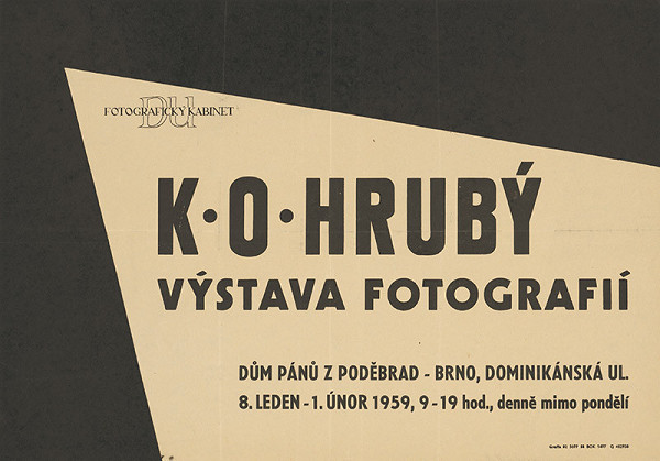 Moravský autor – Výstava fotografií - K.O. Hrubý