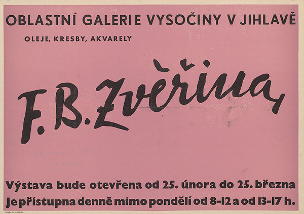 Moravský autor – Oleje,kresby,akvarely-F.B.Zvěřina