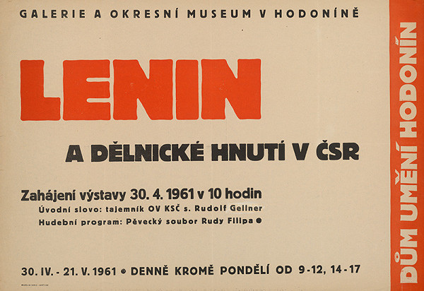 Brnenský autor – Lenin a robotnícke hnutie v ČSR