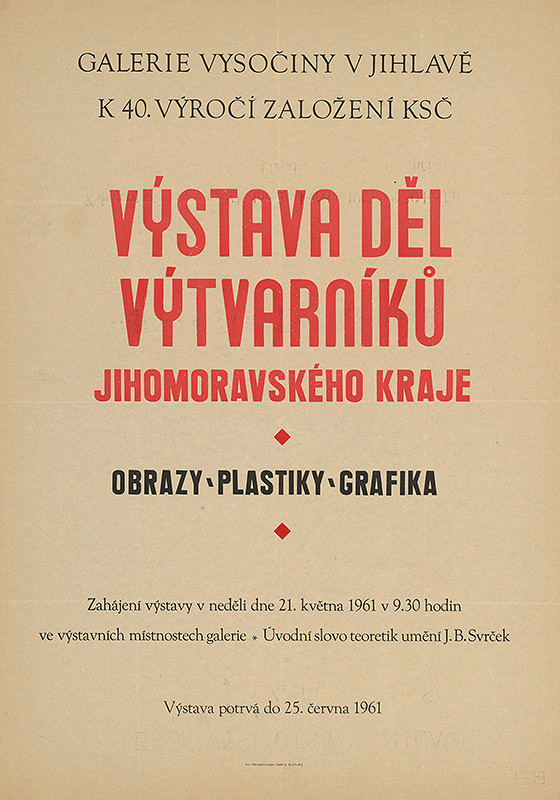 Jihlavský autor – Výstava diel výtvarníkov Juhomoravského kraja