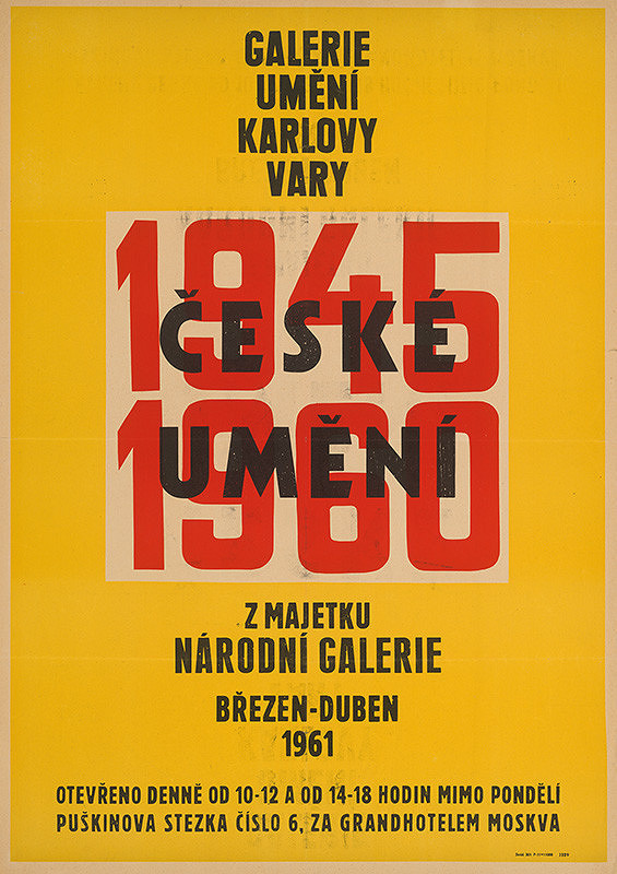 Karlovarský autor – České umenie 1945-1960