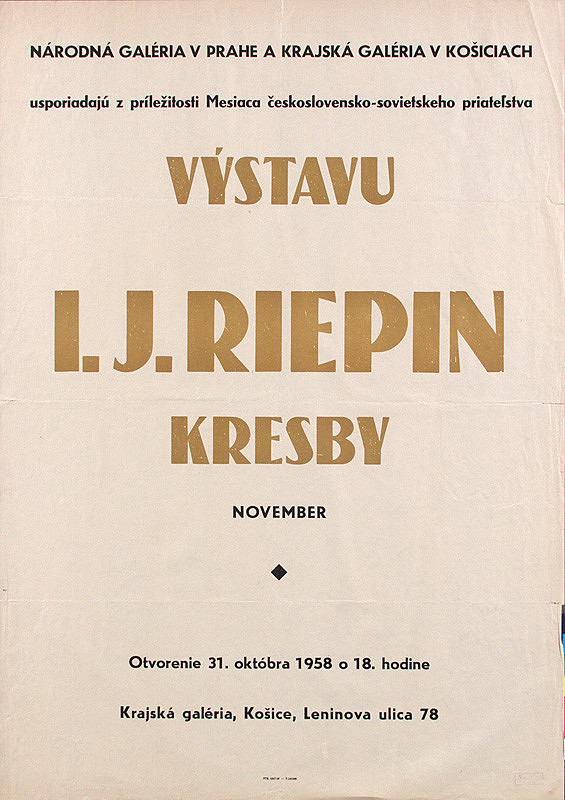 Slovenský autor – Kresby - I.J.Riepin
