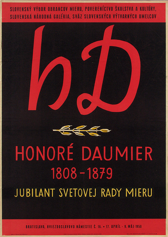 Jozef Chovan – Honoré Daumier-jubilant svetovej rady mieru