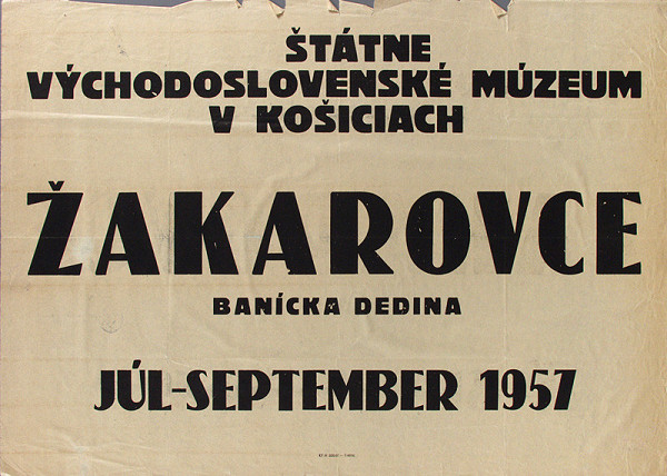 Slovenský autor – Žakarovce-banícka dedina 