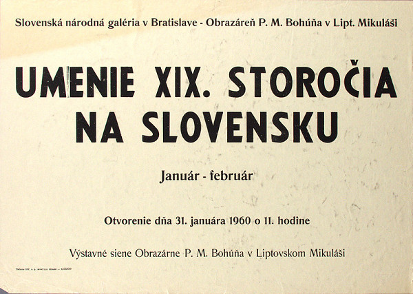 Slovenský autor – Umenie XIX.storočia na Slovensku 