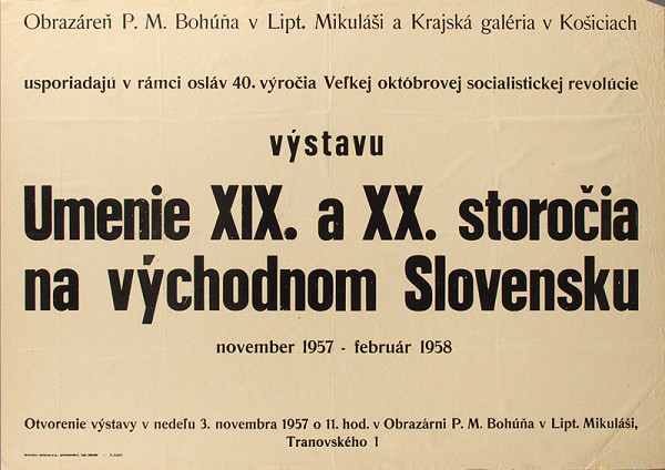 Slovenský autor – Umenie XIX. a XX.storočia na východnom Slovensku 