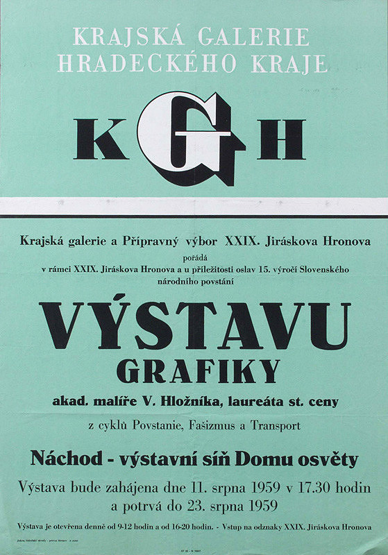 Český autor – Výstava grafiky V.Hložníka