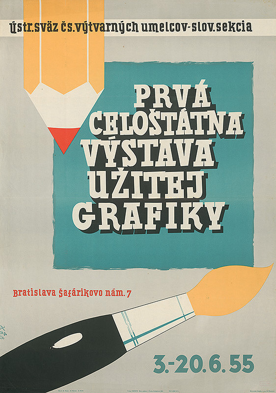 Eugen Nevan, K. Hahn, R. Botta – I.celoštátna výstava užitej grafiky