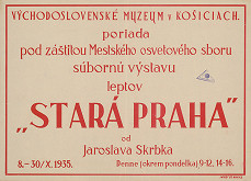 Košický autor – Jaroslav Skrbek - Stará Praha - lepty 