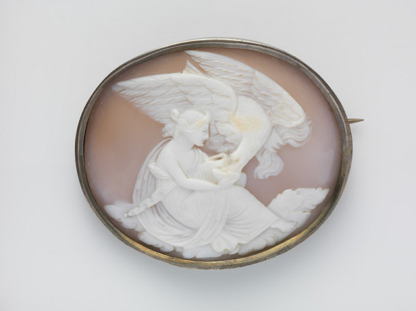 Rakúsky remeselník z 19. storočia – Léda s labuťou 