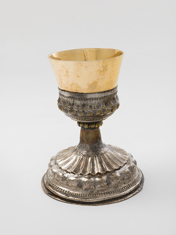 Slovenský remeselník z 19. storočia – Kalich s pozlátenou kupou 