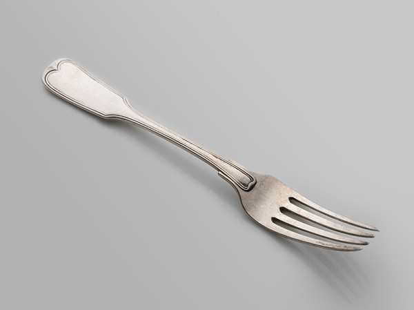 Rakúsko-Uhorský zlatník z 19. storočia – Vidlička dezertná 