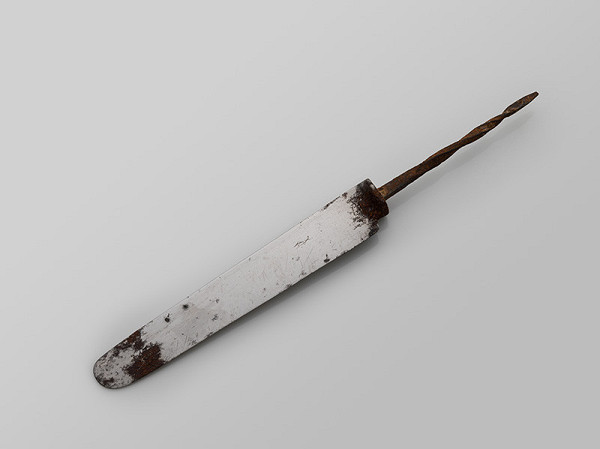 Rakúsko-Uhorský zlatník z 19. storočia – Čepeľ dezertného nôža  