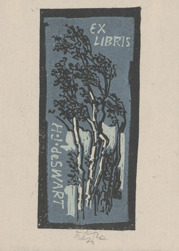 Jaroslav Vodrážka – Ex libris H.J Swart